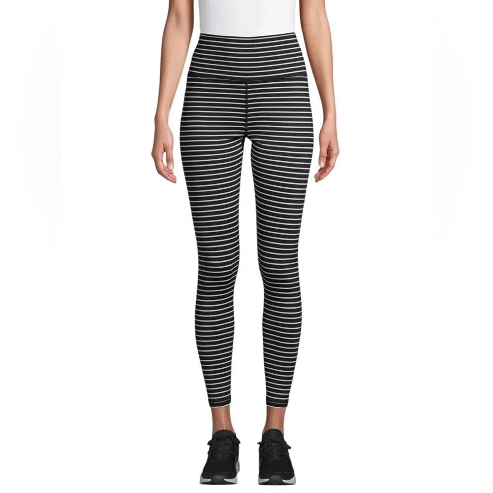 Lululemon Wunder Under High Rise Tight *Luxtreme 28" Stripe Black White Sz.8 - Picture 5 of 6